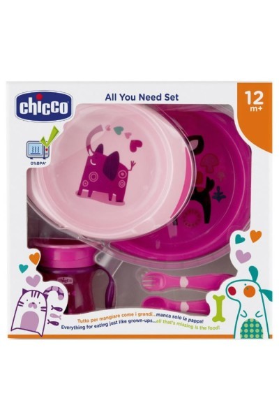 Chicco All You Need 12m+ Pink Set 5 Pieces