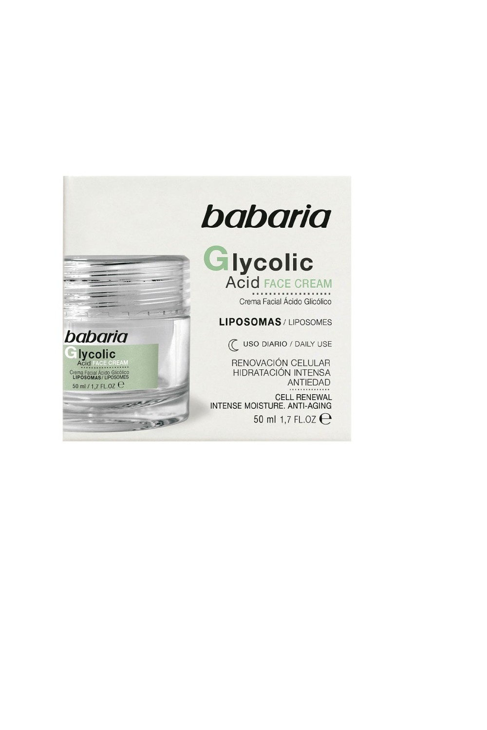 Babaria Glycolic Acid Face Cream Cell Renewal 50ml