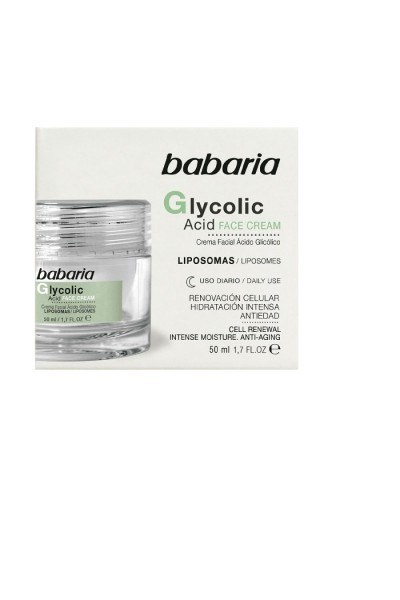 Babaria Glycolic Acid Face Cream Cell Renewal 50ml