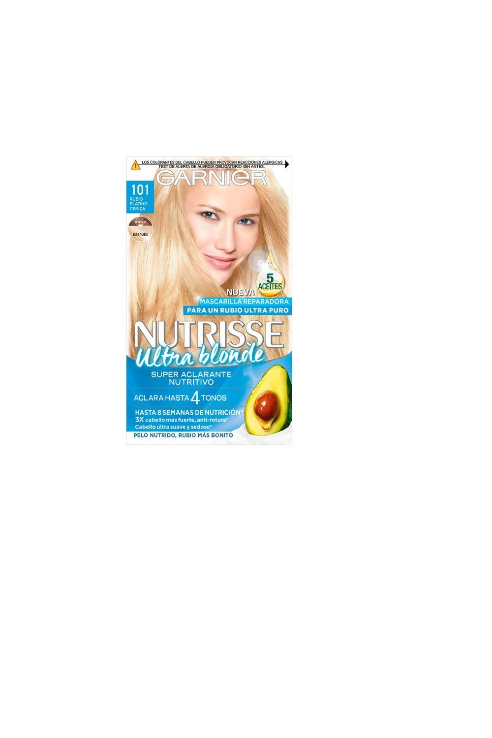 Garnier Nutrisse Crème Nourishing Color 101 Platinum Ash Blonde