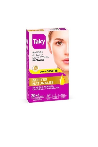 Taky Wax Bands Facial Depilatory 24 Units