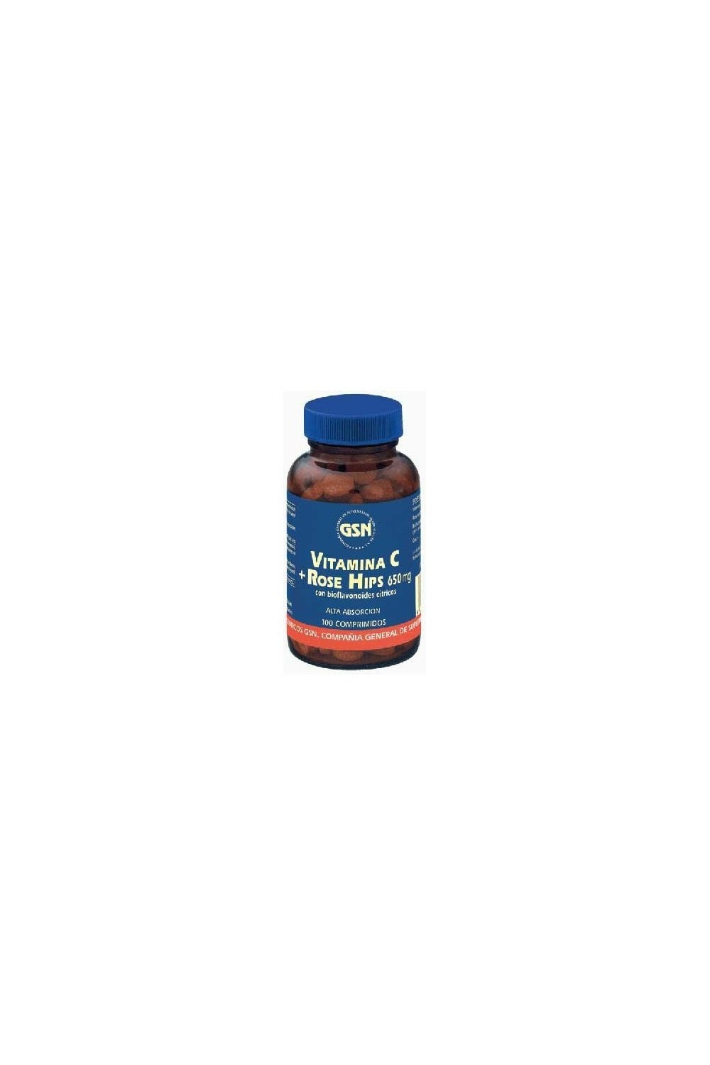 Gsn Vitamina C Rose Hisp 100 Comp