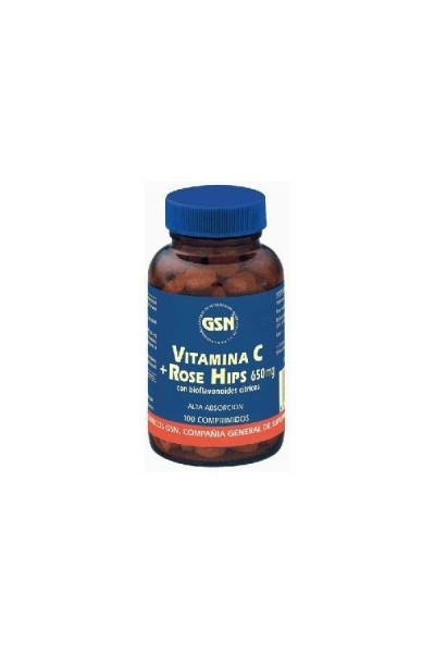 Gsn Vitamina C Rose Hisp 100 Comp