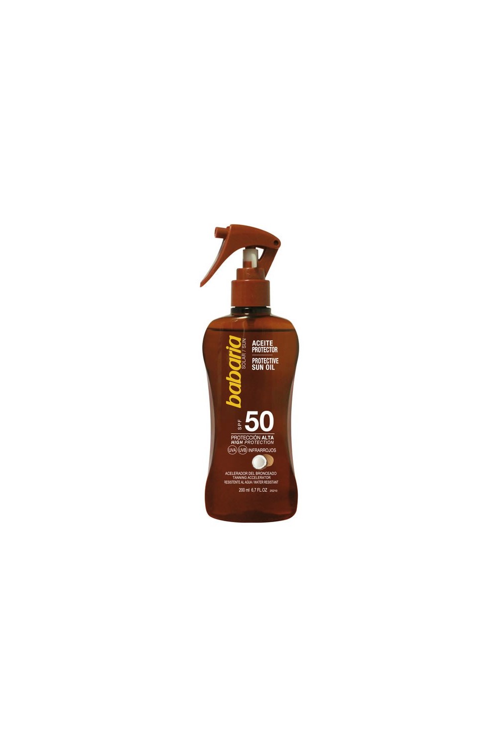 Babaria Coconut Protective Sun Oil Spf50 200ml