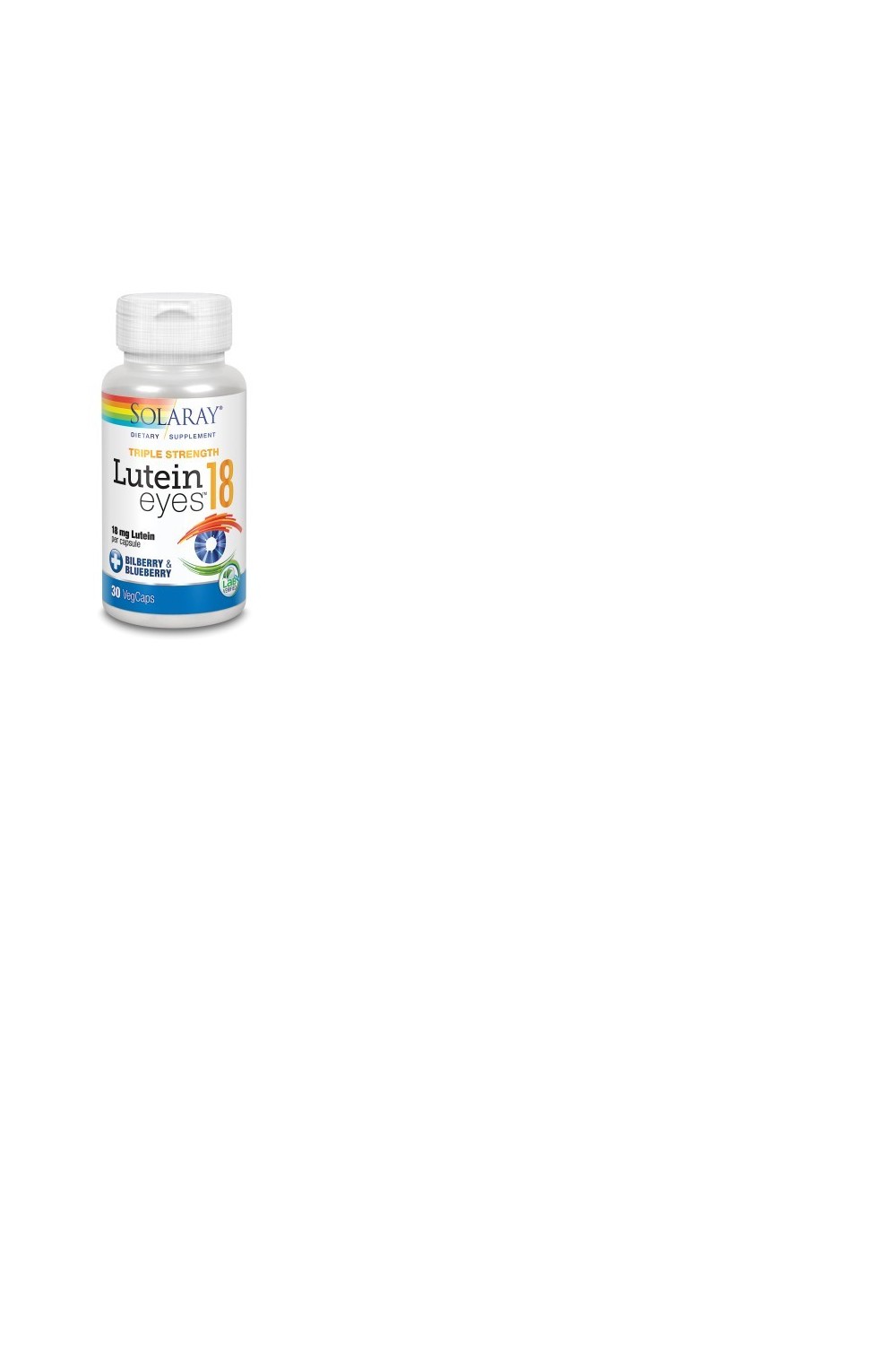 Solaray Lutein Eyes 18 Mg 30 Vcaps