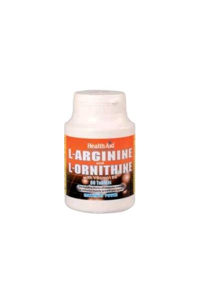 Health Aid L-Arginina-L-Ornitina 600 Mg-300 Mg 60 Comp