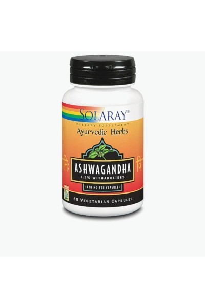 Ashwagandha 470 Mg 60 Caps Vegetales-Solaray