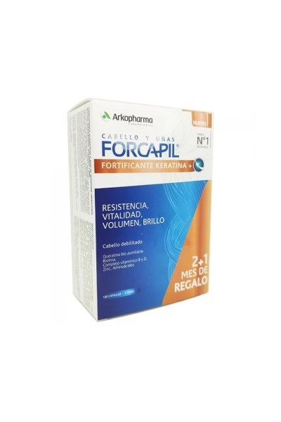 Arkopharma Forcapil Fortifying + Keratin 180 Capsules