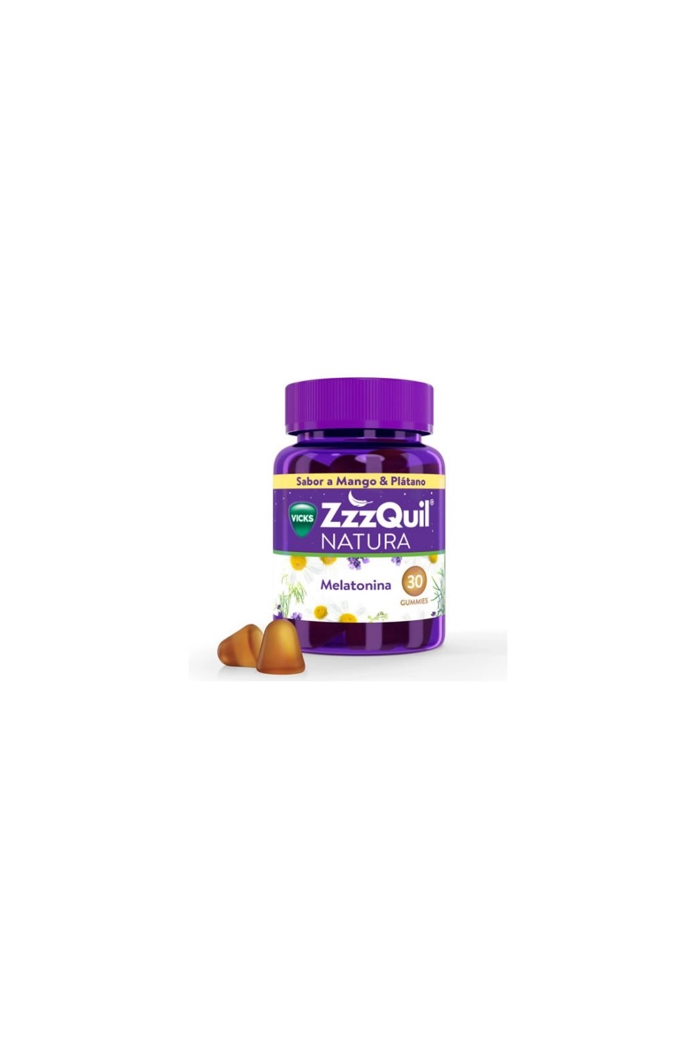 Vicks Zzzquil Natura Melatonin Mango & Banana Flavour 30 Units