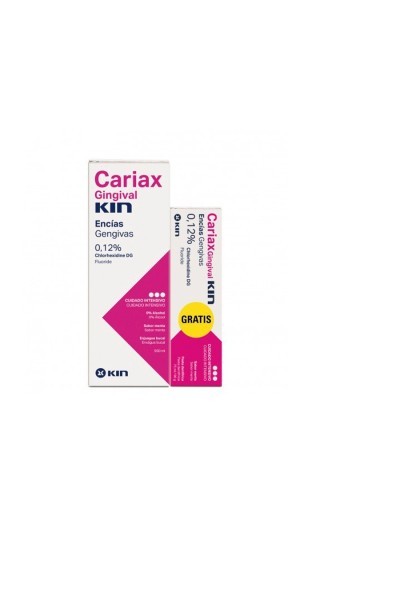 Kin Cariax Gingival Mouthwash 500ml + Toothpaste 75ml