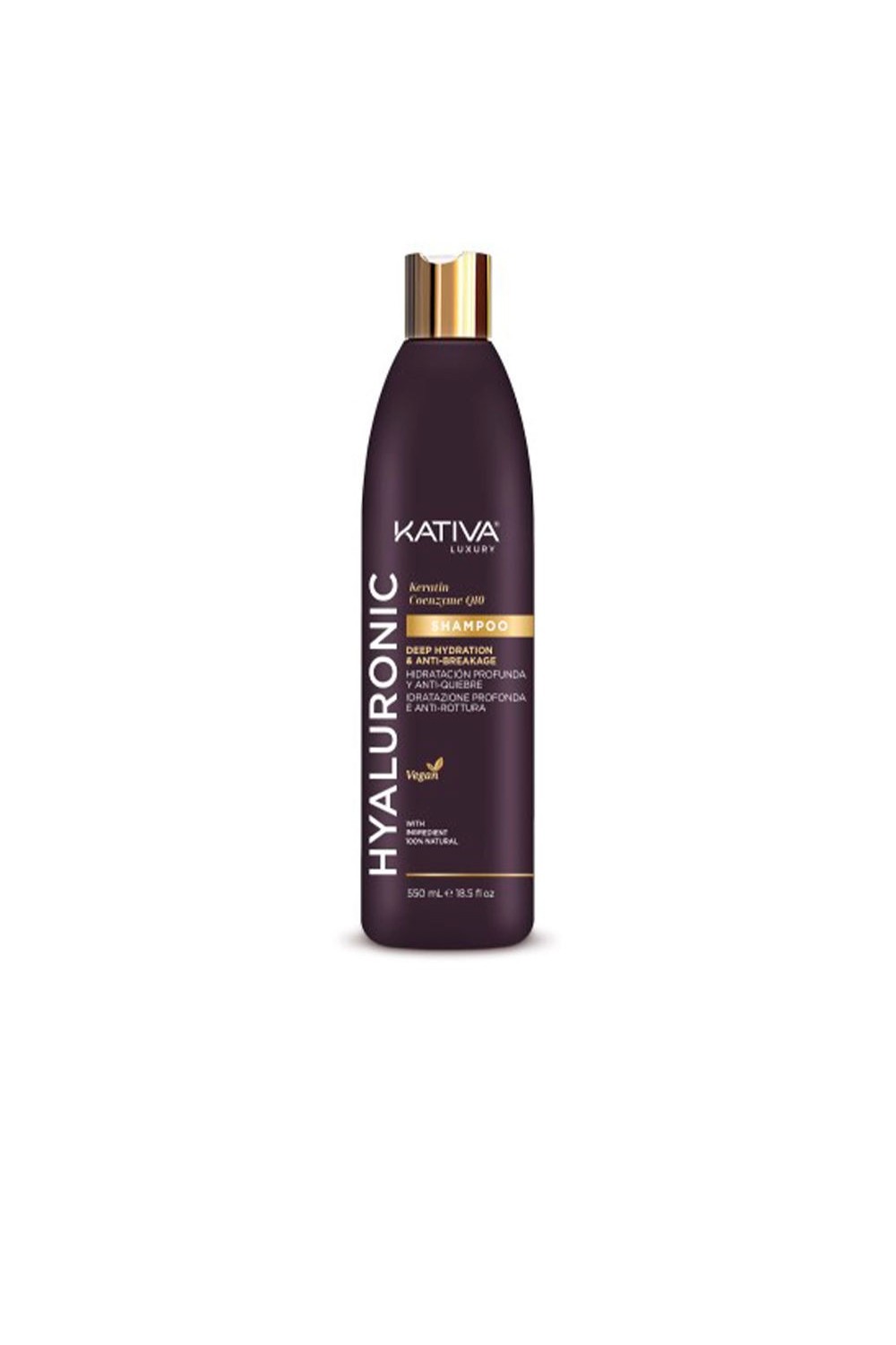 Kativa Hyaluronic Keratin y Coenzyme Q10 Shampoo 550ml