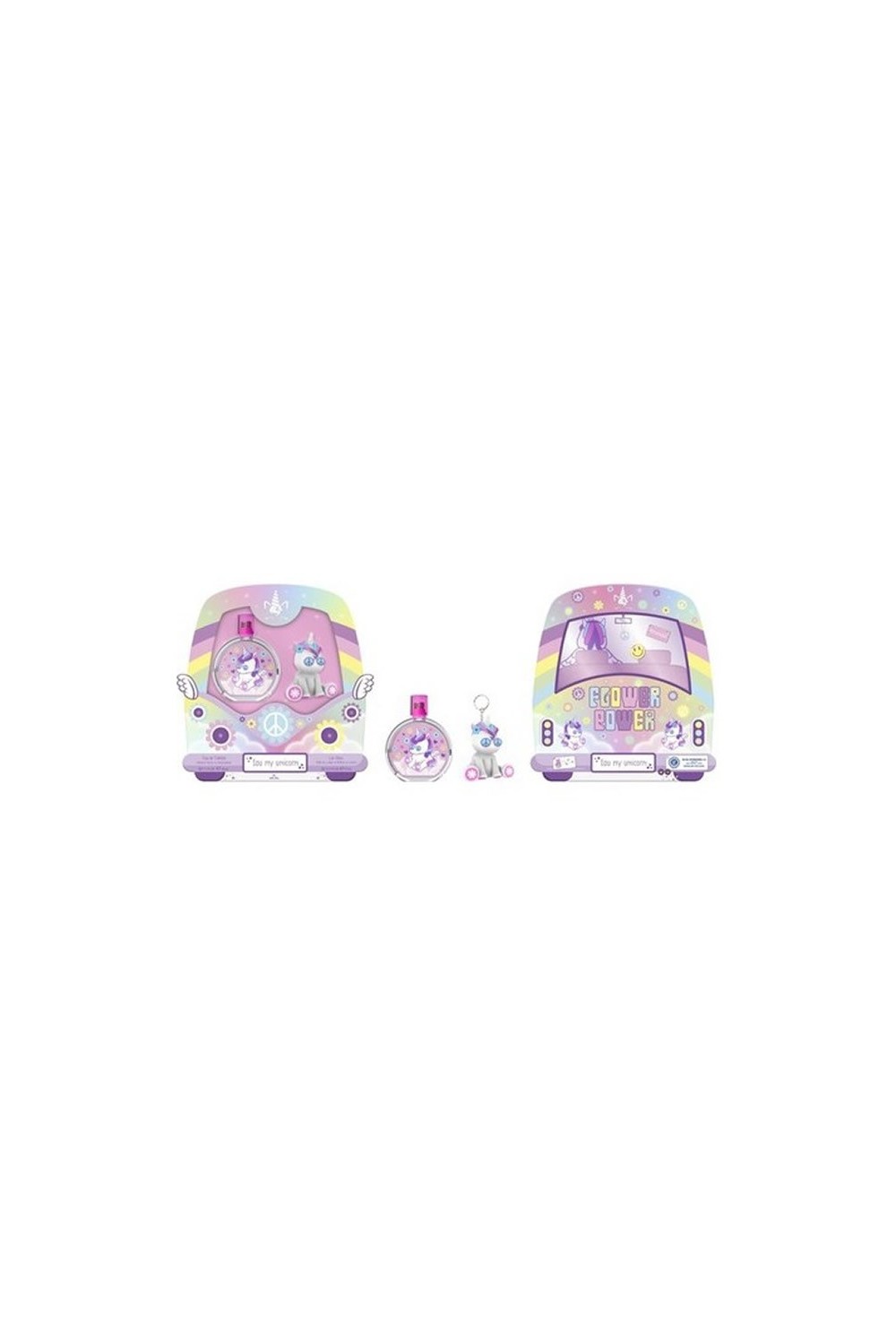 Cartoon Eau My Unicorn Hippie Eau De Toilette Spray 50ml Set 2 Pieces