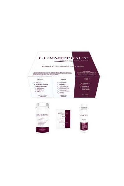 Luxmetique Control Formula 3 Treatment Box 15 Capsules, 15 Vials And 15 Sachets