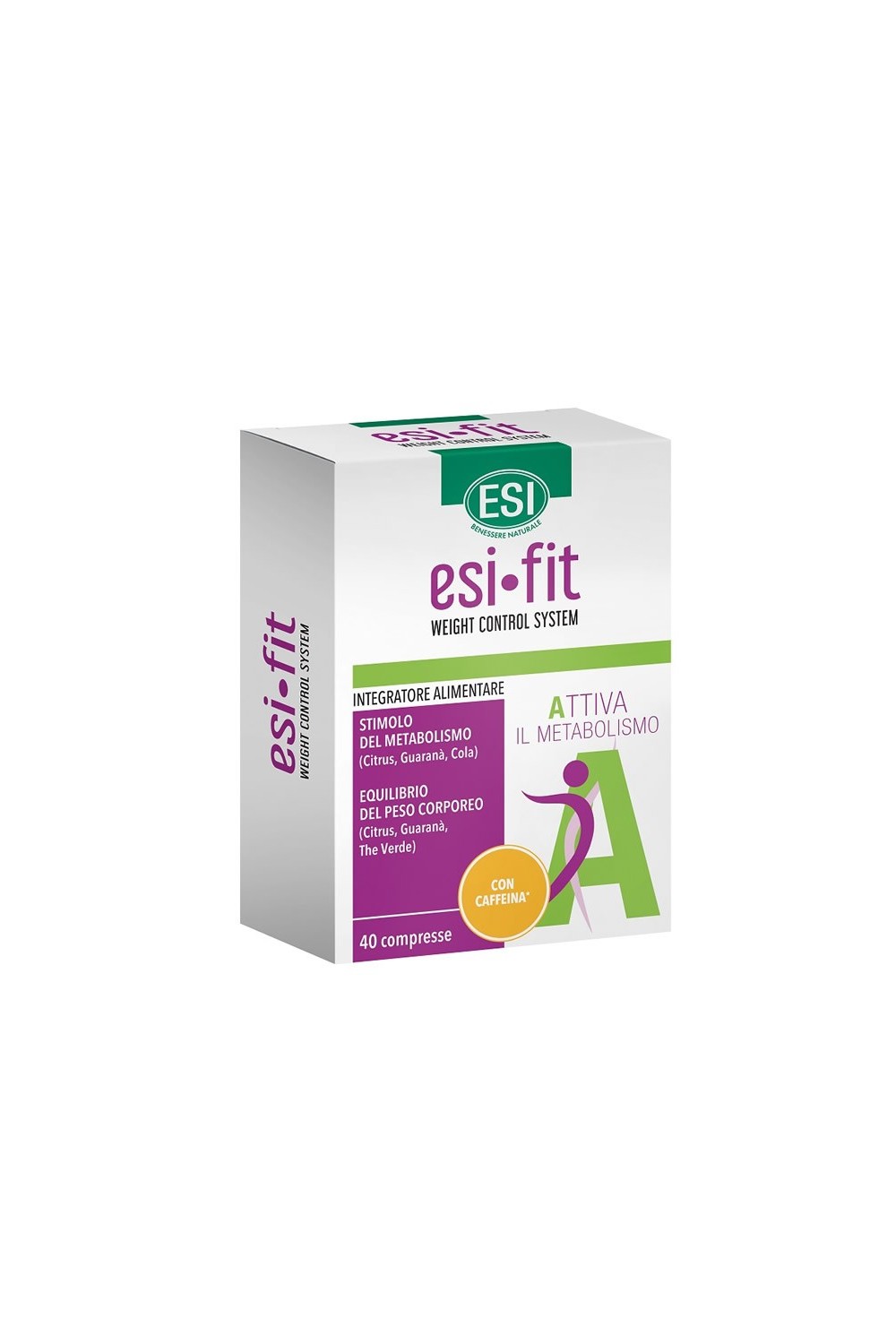Esi Fit Activates Metabolism Food Supplement With Caffeine 40 Tablets