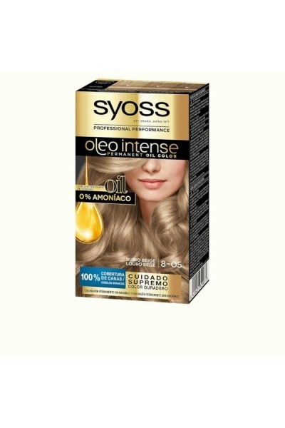 Syoss Oleo Intense Permanent Hair Color 8-05 Beige Blonde