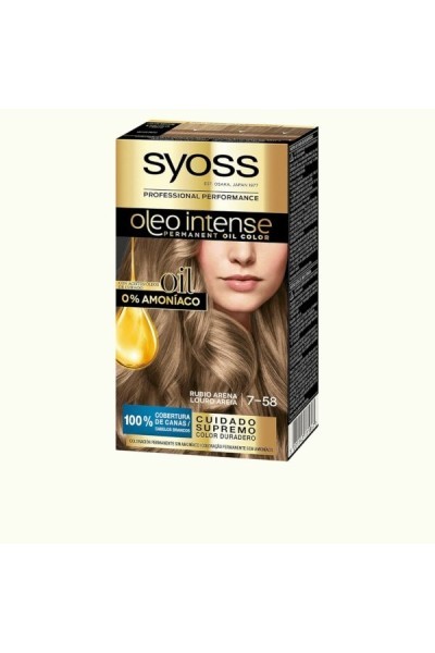 Syoss Oleo Intense Permanent Hair Color 7-58 Sand Blonde