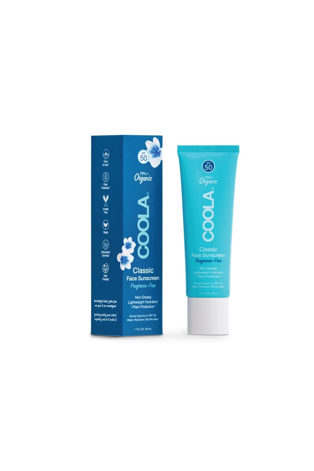 Coola Classic Face Organic Sunscreen Lotion Spf50 50ml