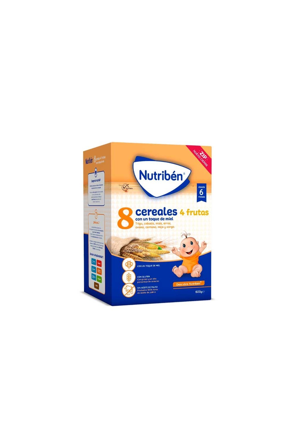 NUTRIBEN - Nutribén 8 Cereals and Honey 4 Fruits 600g