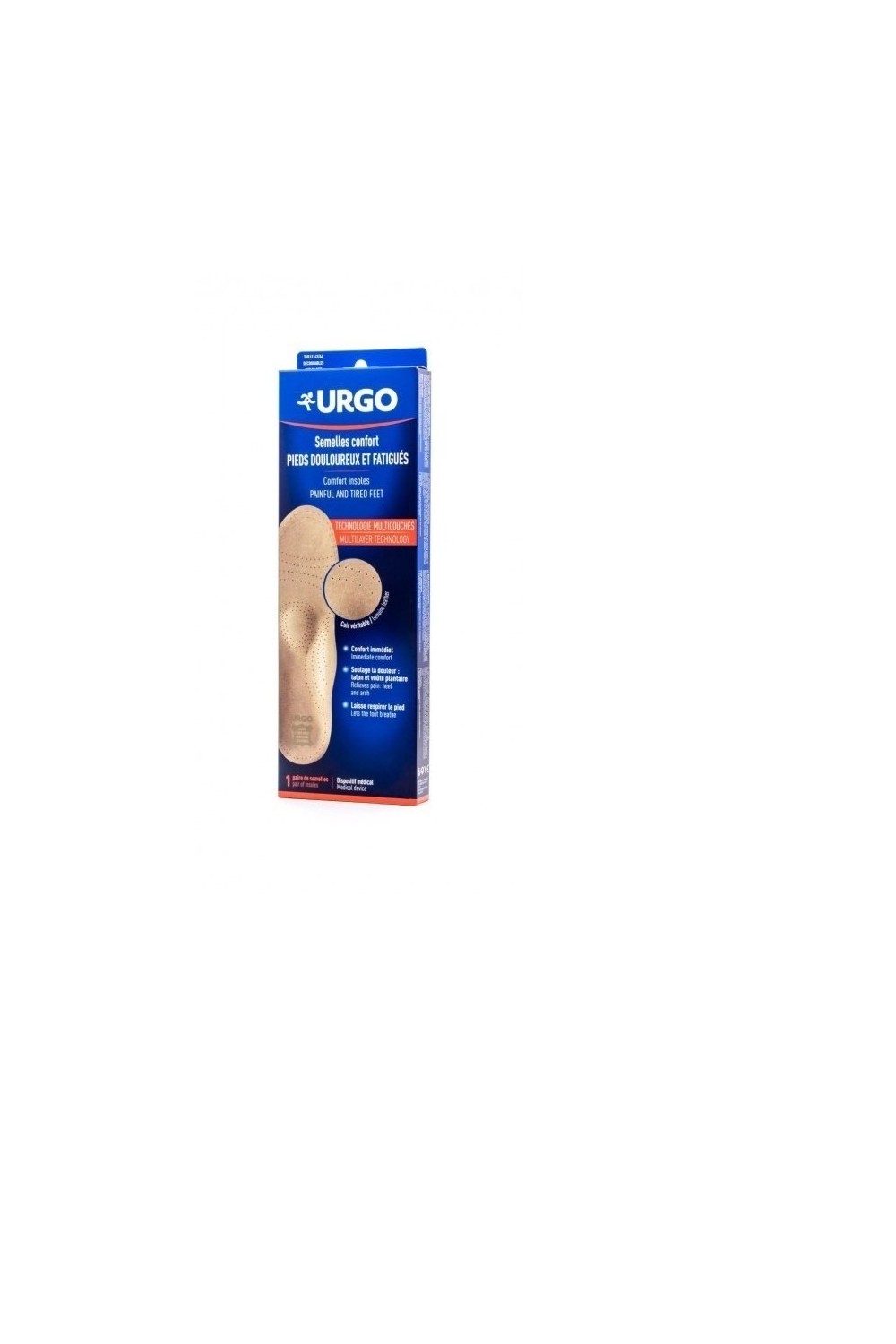 Urgo Comfort Insoles Size 36-38