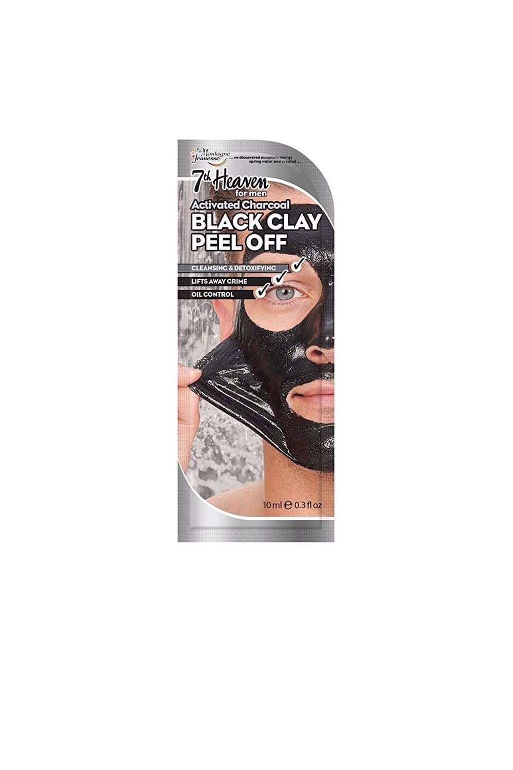 Montagne Jeunesse For Men Black Clay Peel-Off Mask 10ml