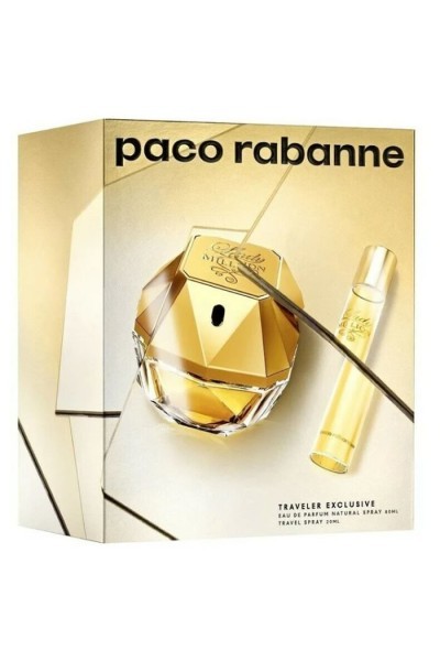 Paco Rabanne Lady Million Eau De Perfume Spray 80ml Set 2 Pieces