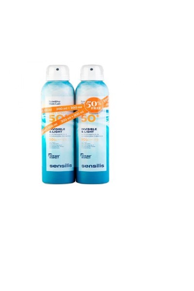 Sensilis Body Spray Invisible & Light Spf50+ 2x200ml