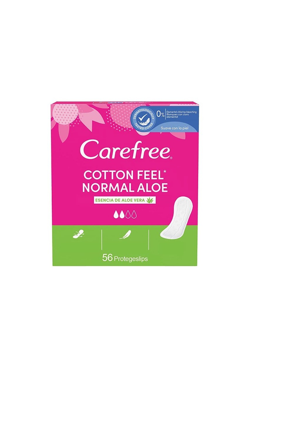 Carefree Normal Aloe Protector Cotton 56 U