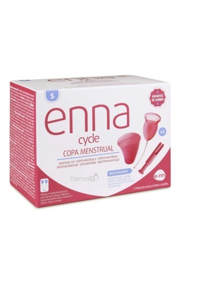 Enna Cycle Menstrual Cup Size S 2 Und + Applicator