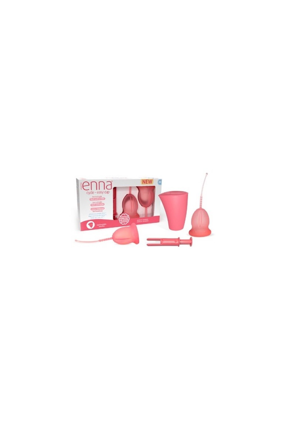 Enna Cycle 2 Menstrual Cups Size M + Applicator