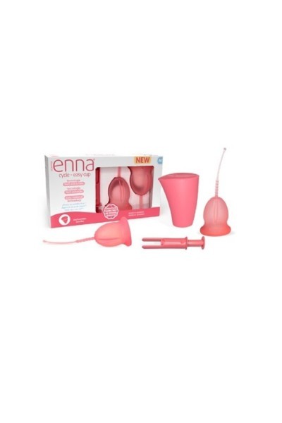 Enna Cycle 2 Menstrual Cups Size M + Applicator