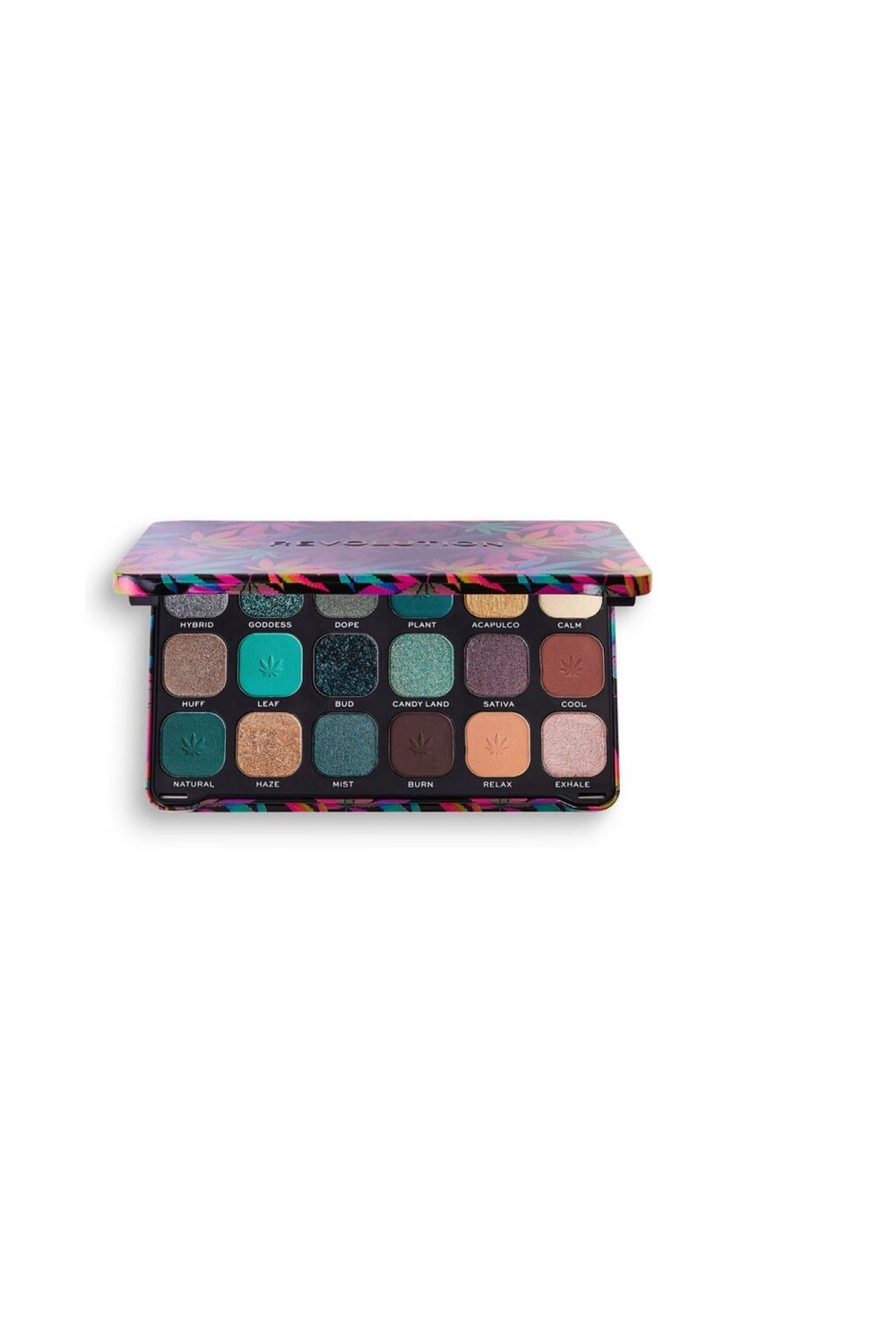 Revolution Make Up Forever Flawless Eyeshadow Palette With Cannabis Sativa Chilled 19,8g
