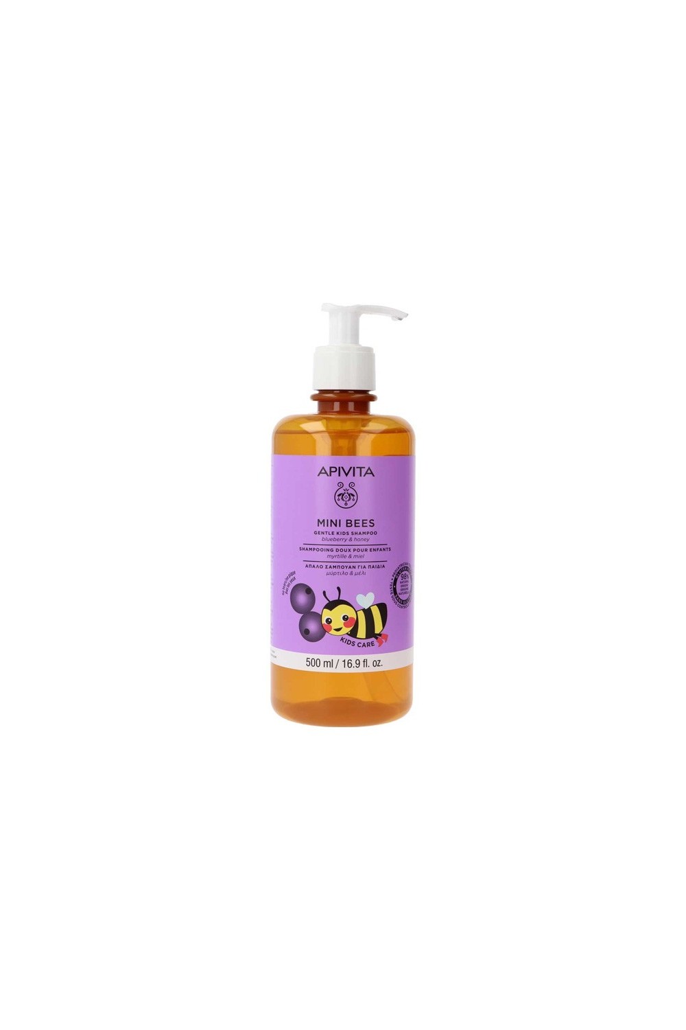 Apivita Mini Bees Children's Shampoo Blueberry&Honey 500ML