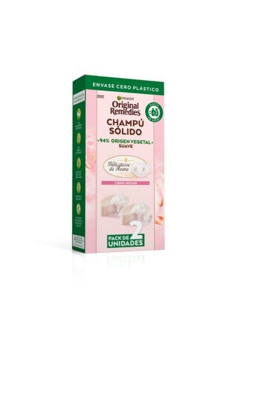 Garnier Original Remedies Champú Sólido Suave De Avena 2 X 60g