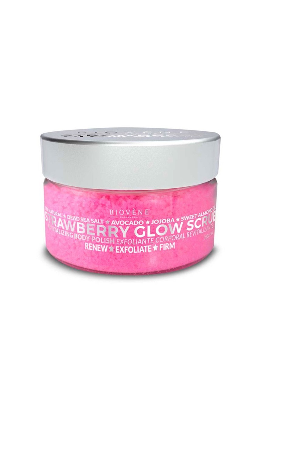 Biovene Strawberry Glow Scrub Revitalizing Body Polish 200g