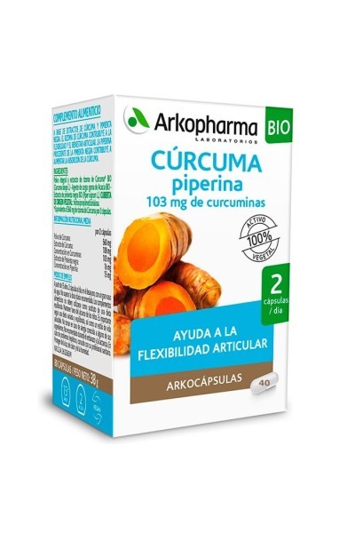 Arkopharma Arkocápsulas Turmeric Piperine 40 Capsules