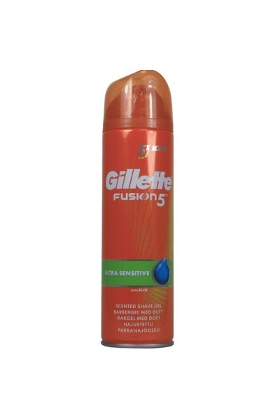 Gillette Fusion 5 Scented Shave Gel Ultra Sensitive 200ml