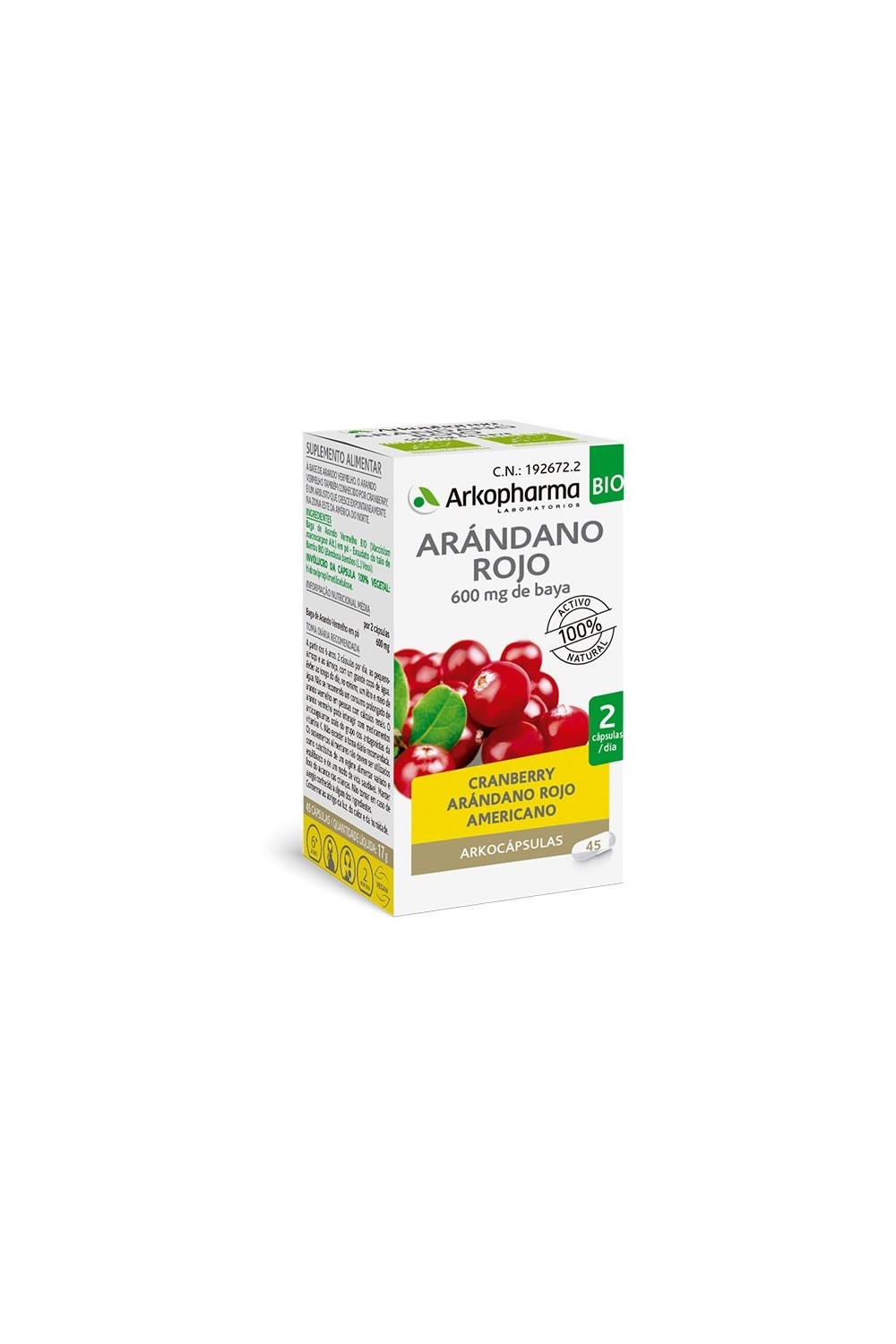 Arkopharma Cranberry 45 Capsules