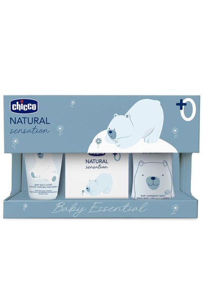 Chicco Natural Sensation Toiletry & Bath Set 3 Pieces