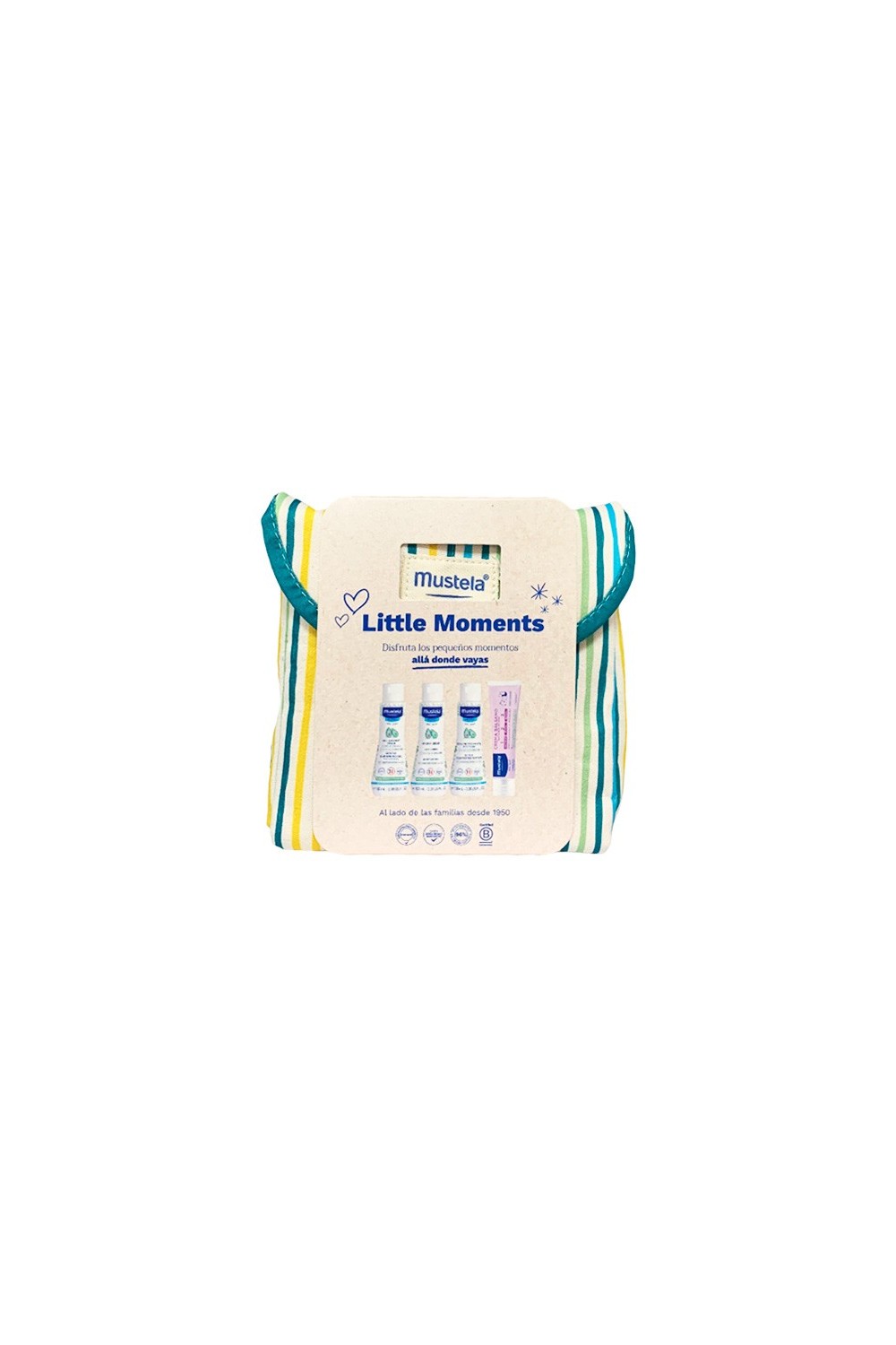 Mustela Little Moments Toilet Bag Stripes Set 5 Pieces