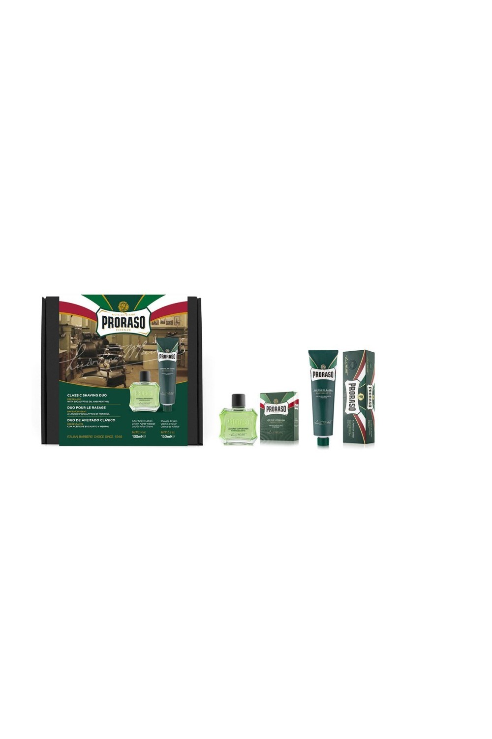 Proraso Pack Duo Refreshing Crema De Afeitar Loción 250ml