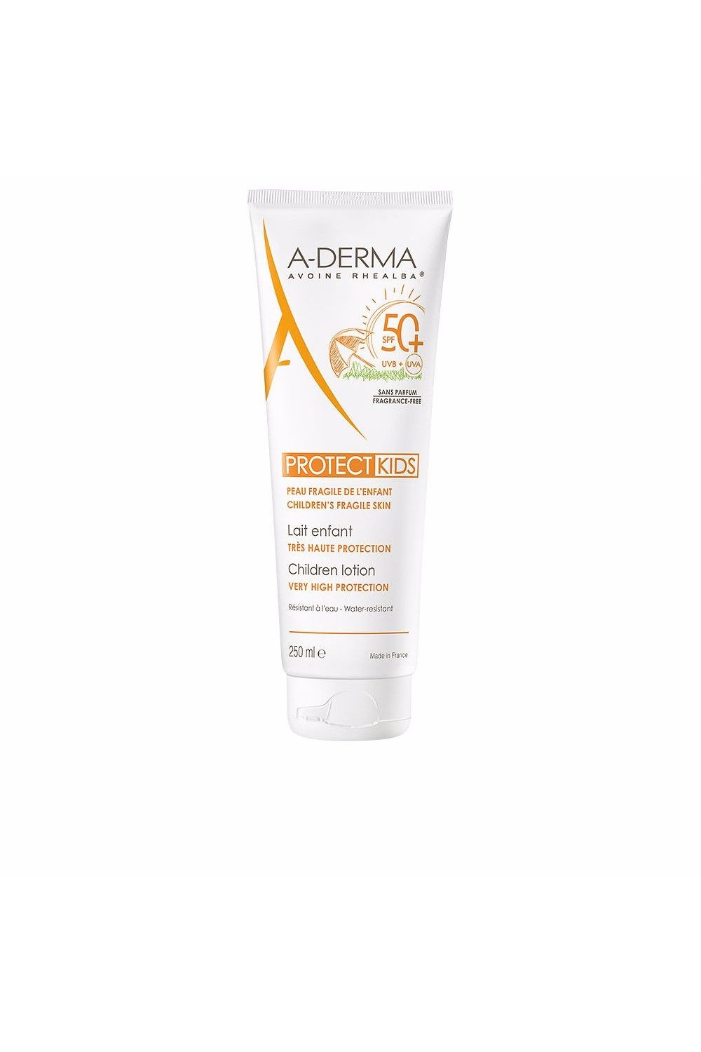 A-Derma Protec Kids Children\'s Sun Lotion SPF50+ 250ml