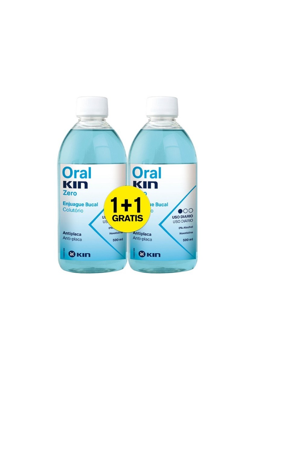 Kin Oralkin Zero Mouthwash Pack 2 Units