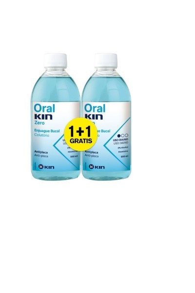 Kin Oralkin Zero Mouthwash Pack 2 Units