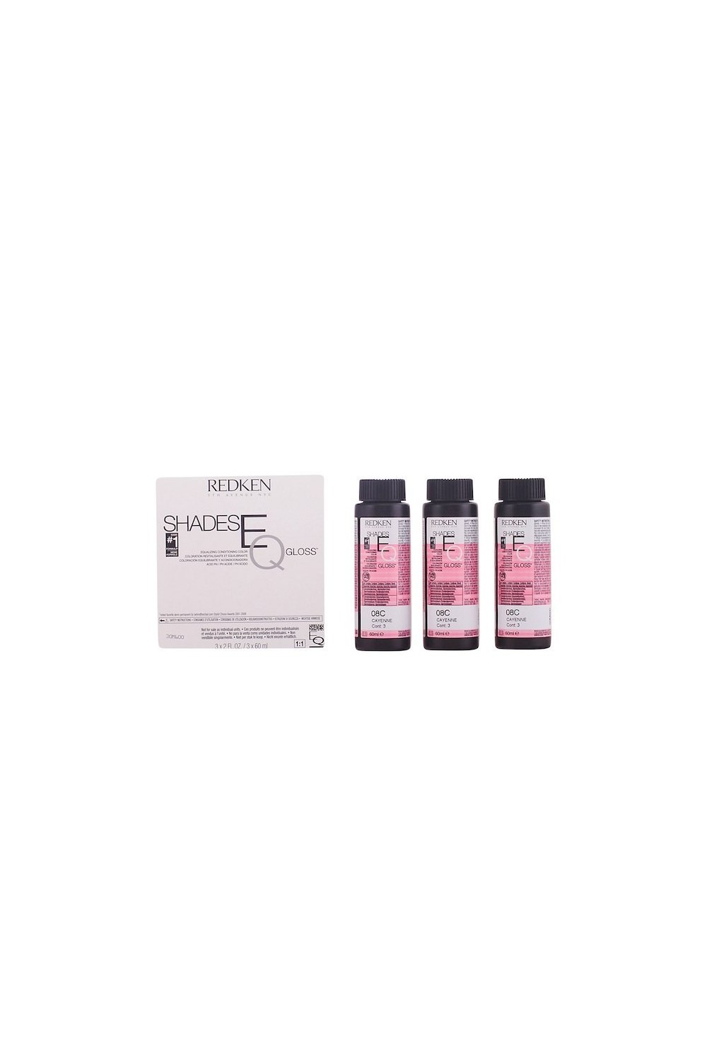 Redken Shades Eq Demi permanent Hair Color Ammonia Free 08c Cayenne 3x60