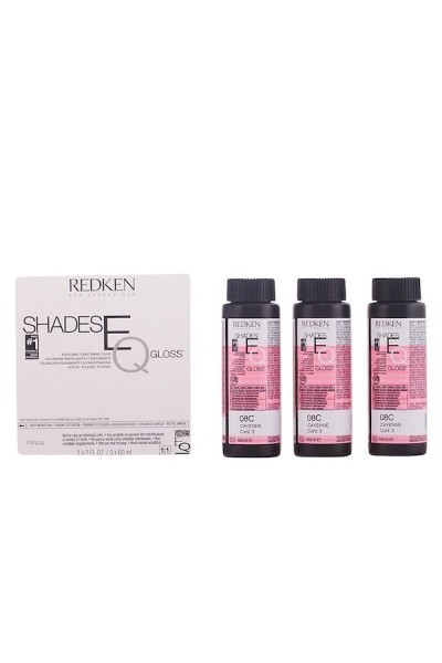 Redken Shades Eq Demi permanent Hair Color Ammonia Free 08c Cayenne 3x60