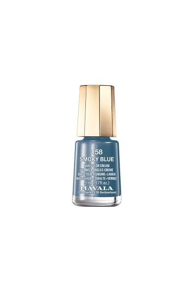 Mavala Nail Polish 158 Smoky Blue 5ml
