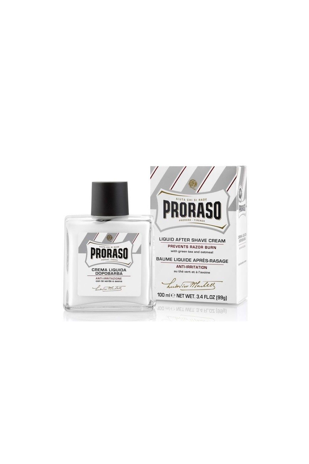 Proraso Liquid Ater Shave Cream Prevent Razor Burn 100ml