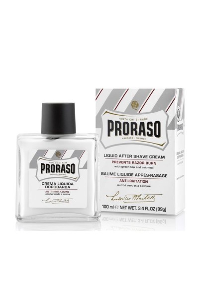 Proraso Liquid Ater Shave Cream Prevent Razor Burn 100ml