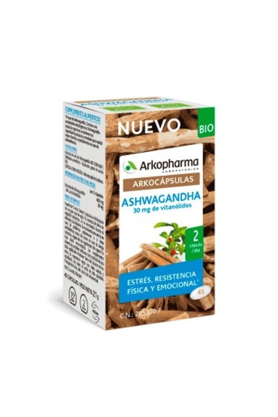 ARKOPHARMA - Arkocapsulas Ashwagandha Bio 45 Capsules