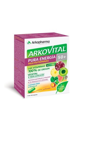 ARKOPHARMA - Arkovital Vitamins & Minerals Senior 50+ 60 Capsules